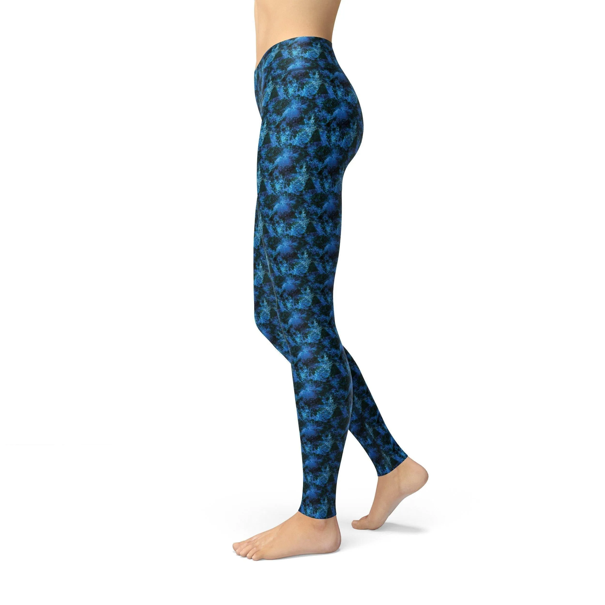 Jean Dark Blue Crystalline Leggings