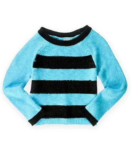 Justice Girls Striped Shimmer Knit Sweater