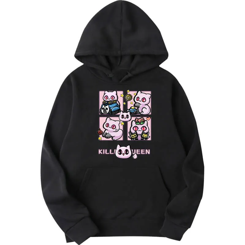 Kawaii Cat Killer Queen JJBA Anime Hoodie