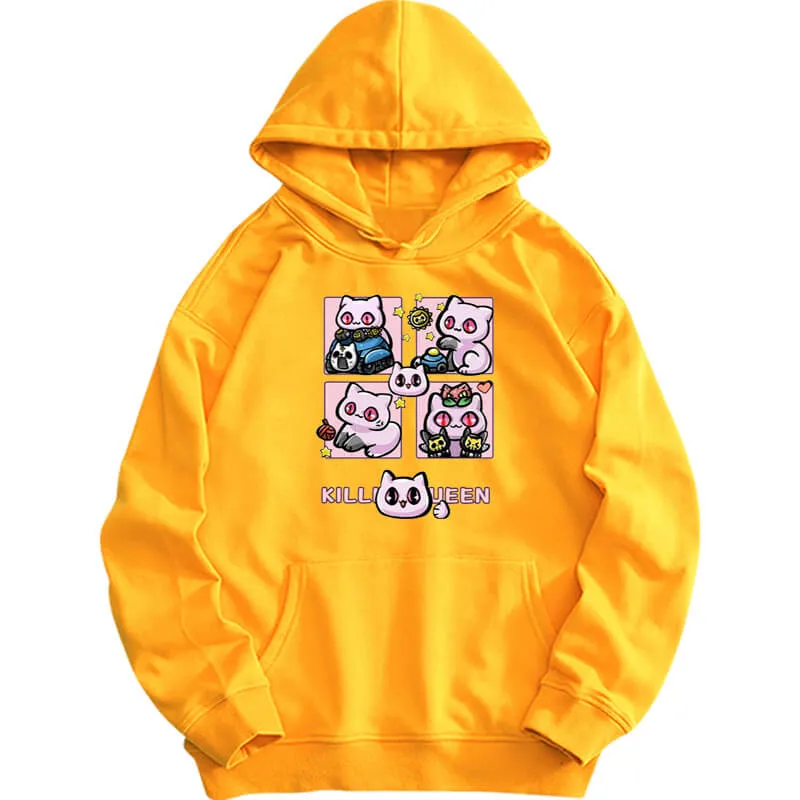 Kawaii Cat Killer Queen JJBA Anime Hoodie