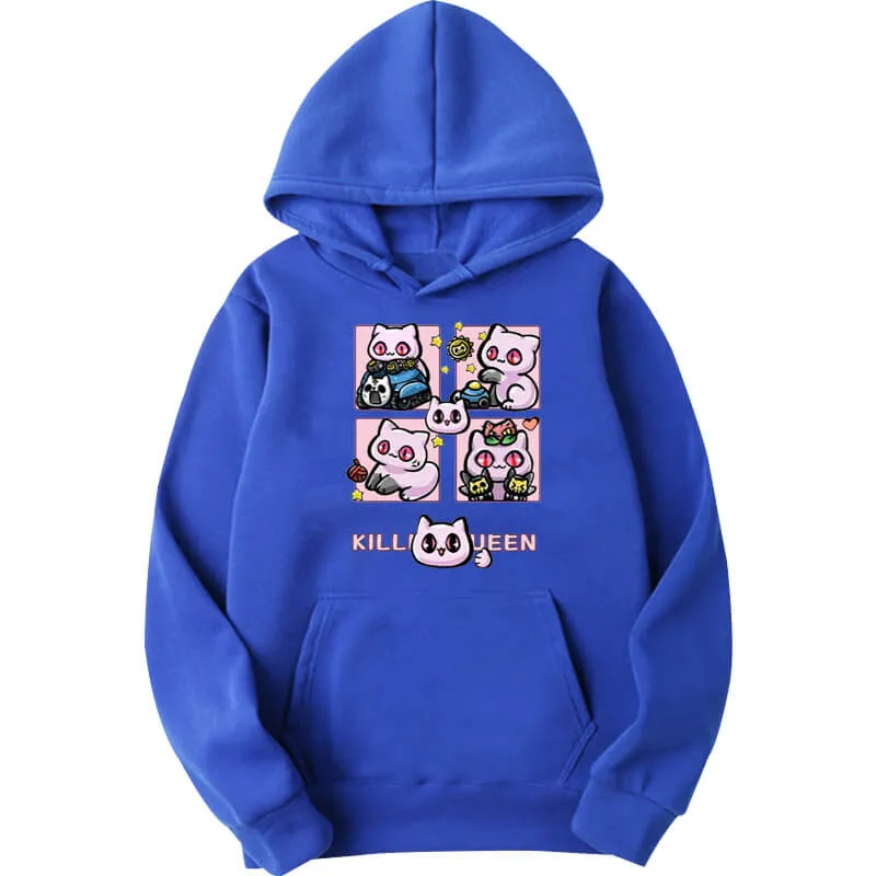 Kawaii Cat Killer Queen JJBA Anime Hoodie