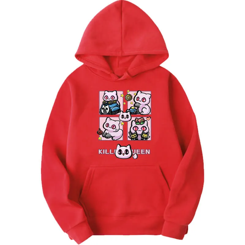 Kawaii Cat Killer Queen JJBA Anime Hoodie