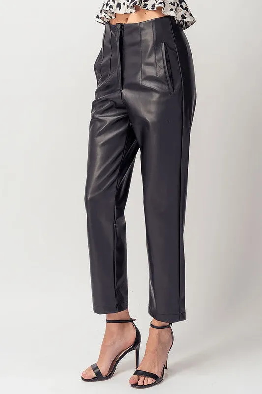 Kerry Ankle Pants made of Faux Leather - Google SEO result.