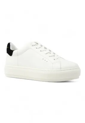 KURT GEIGER Suede Laney Sneaker Donna White Black 2626113109