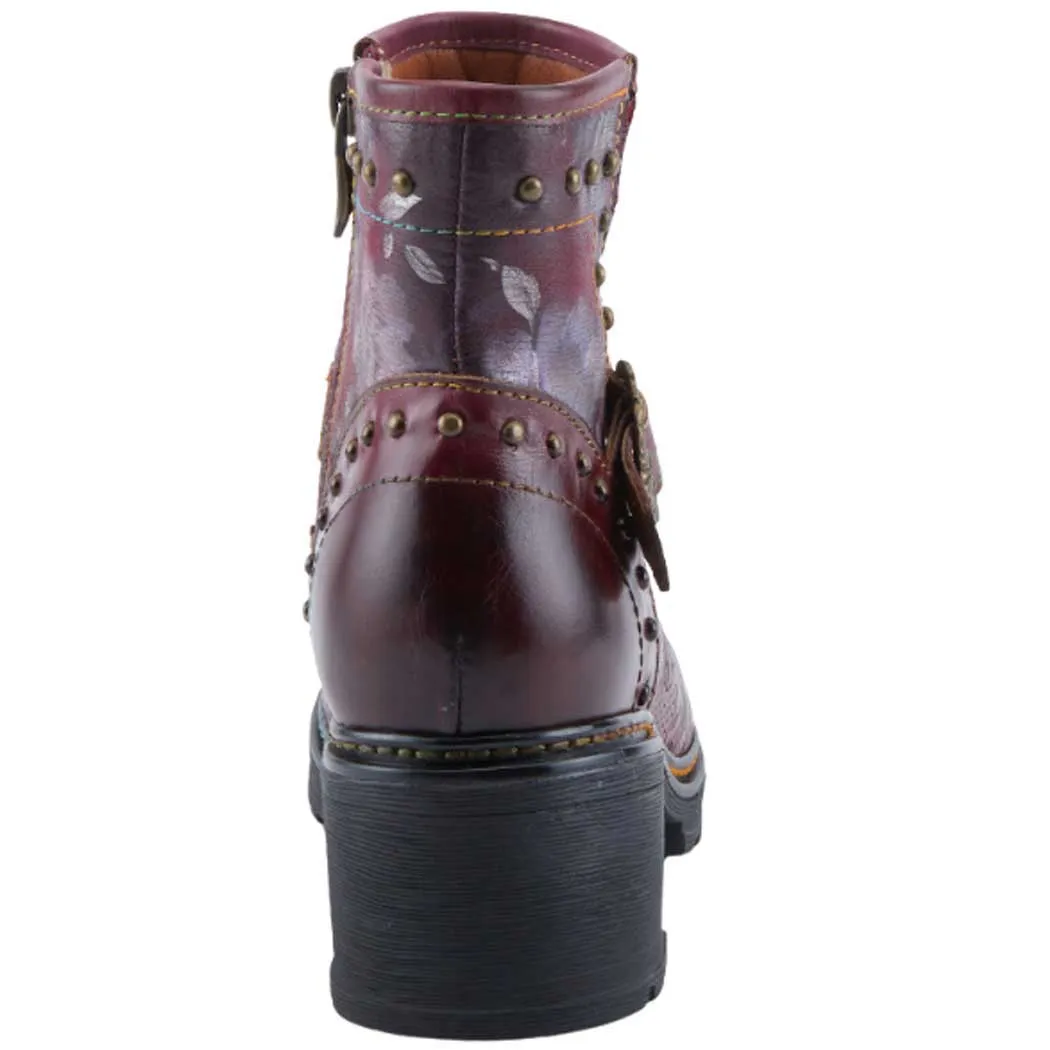 L'Artiste by Spring Step Branchout Boots Bordeaux Multi (Women's)