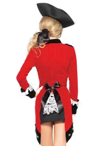 Leg Avenue 4-Piece Rebel Red Coat Costume