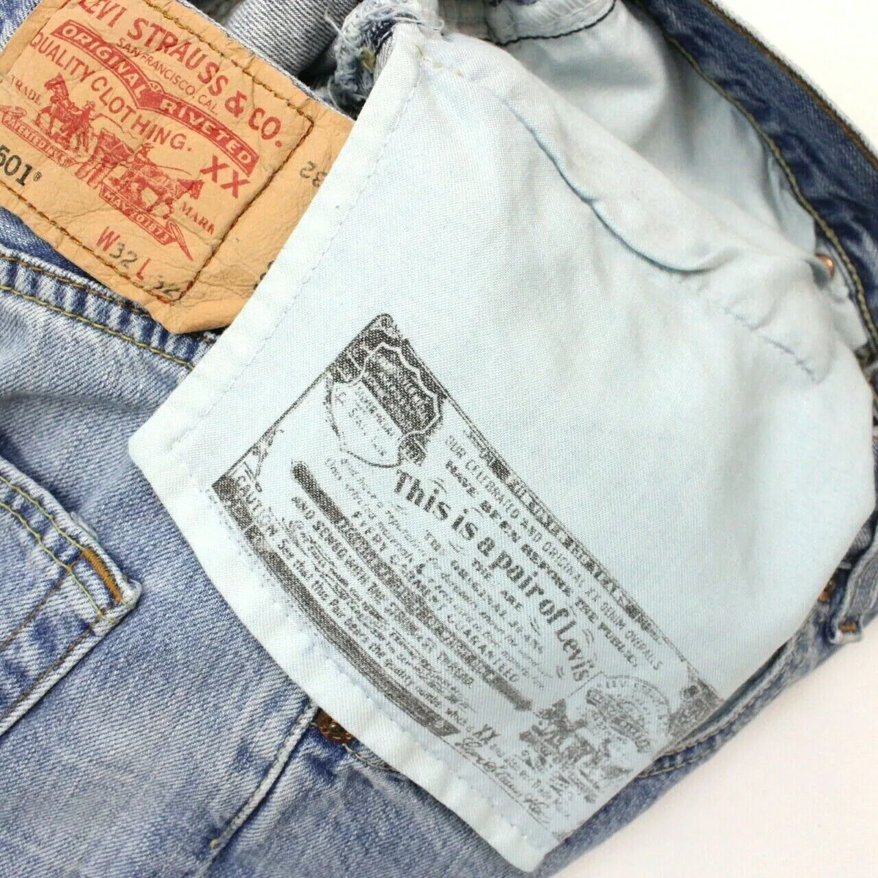 LEVIS 501 Jeans Light Blue | W32 L32