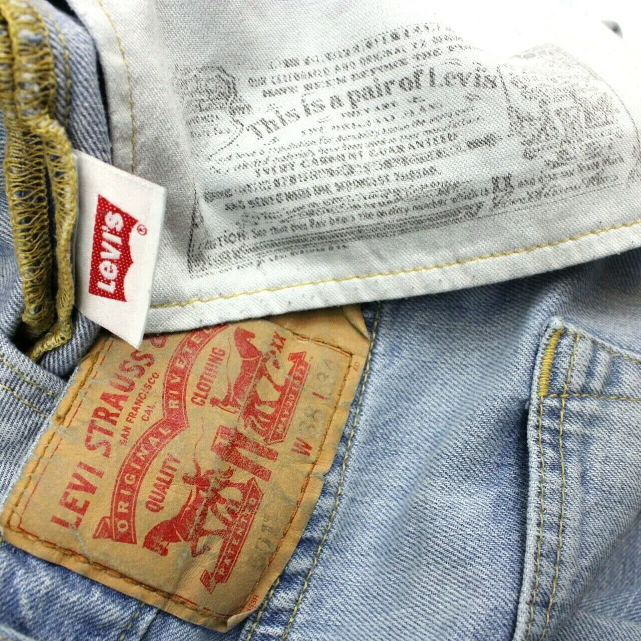 LEVIS 501 Jeans Light Blue | W38 L34