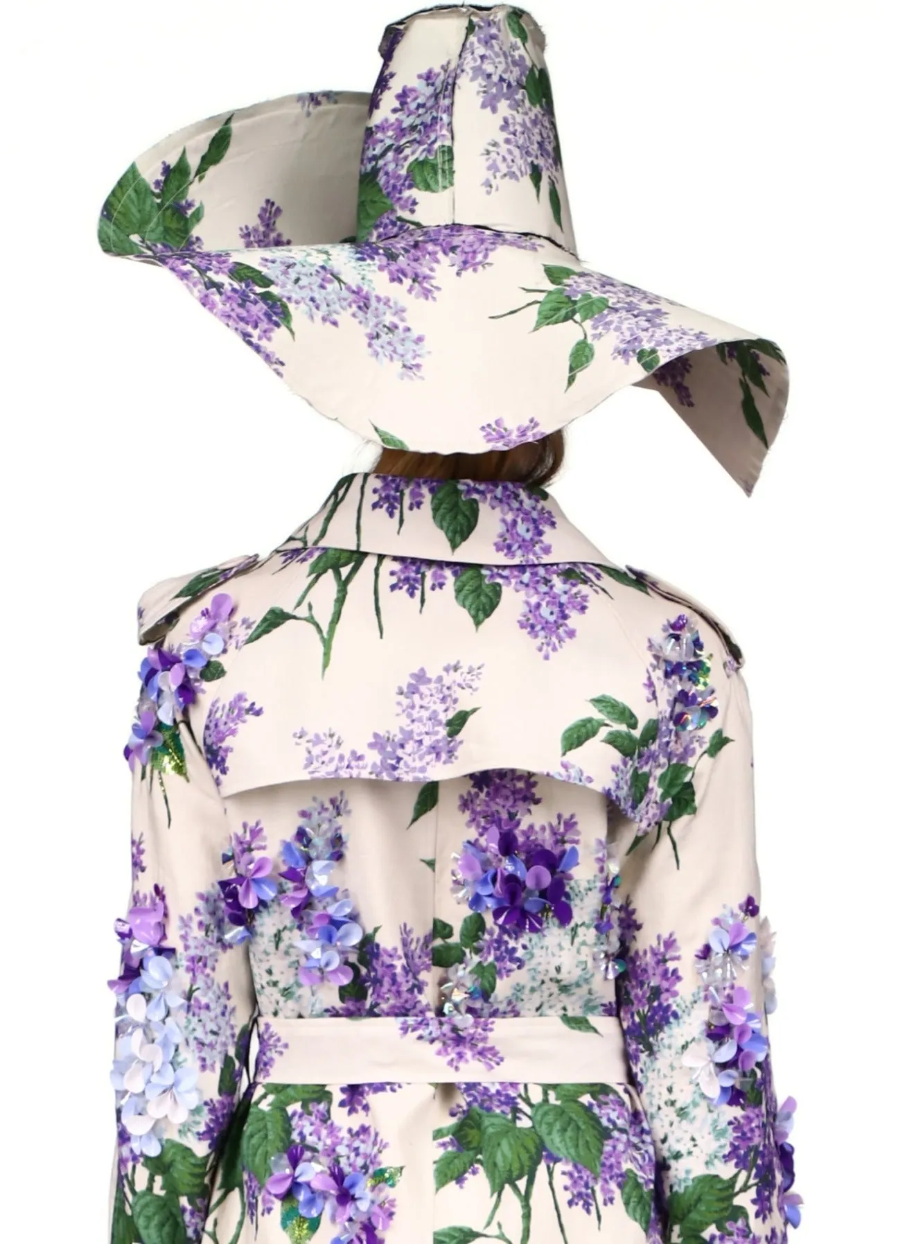 'LILAC GARDEN' WIDE BRIM HAT