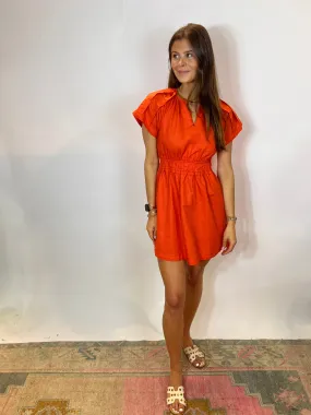 Linen Oranges Dress