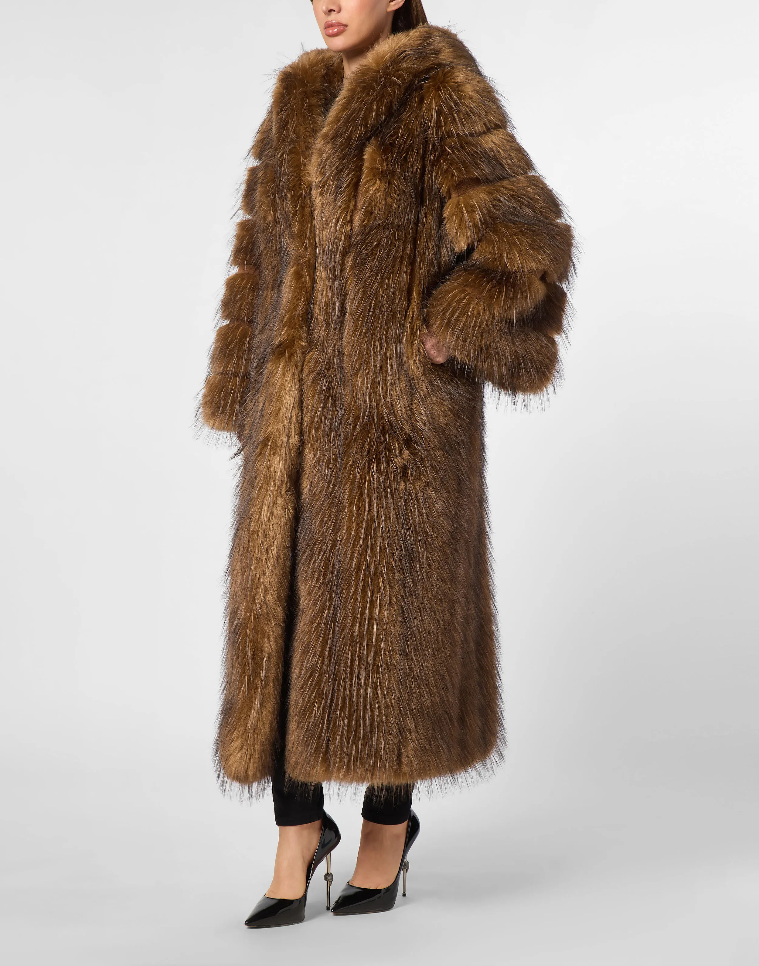 Long Eco Fox Coat