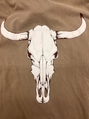 Longhorn Puff Sleeve Vintage Tee