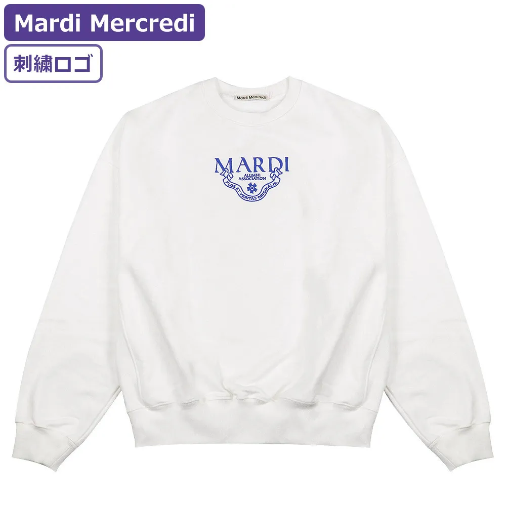 Mardi Mercredi Rib Street Style U-Neck Long Sleeves Plain Cotton Oversized