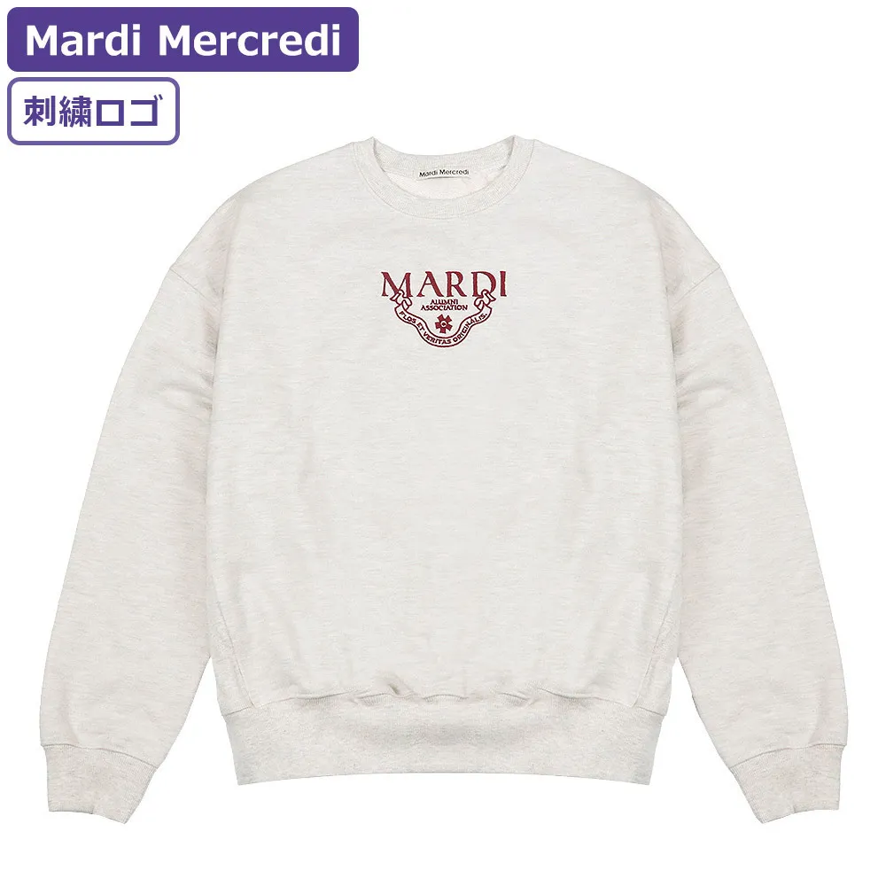 Mardi Mercredi Rib Street Style U-Neck Long Sleeves Plain Cotton Oversized