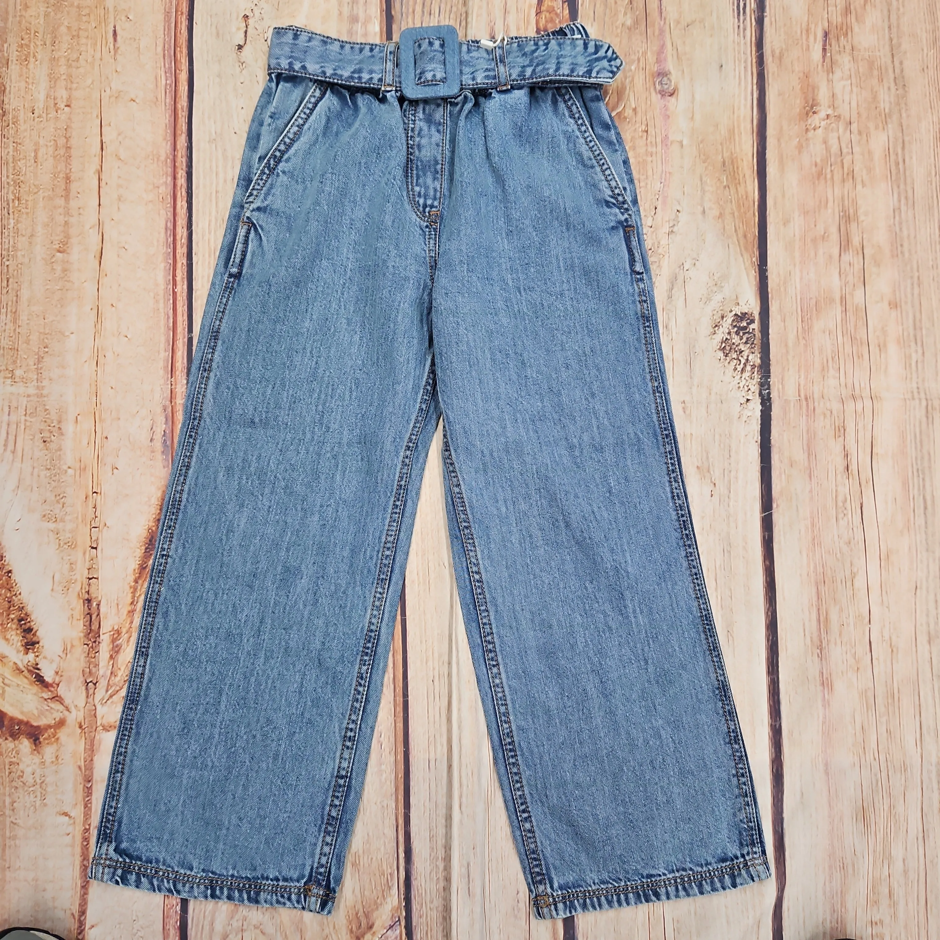 MAYORAL DENIM PANTS WITH BELT