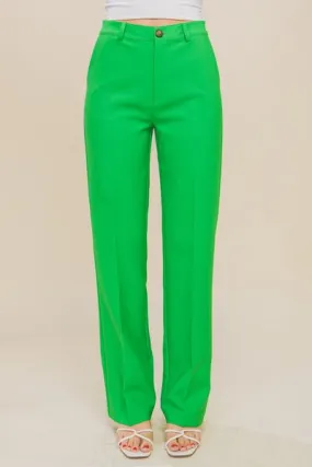 Megan High Rise Straight Leg Trousers