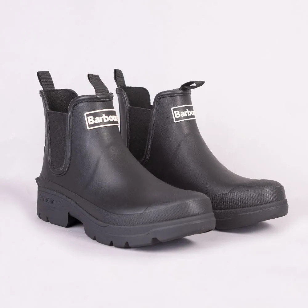 Mens Black Nimbus Short Wellington Boot