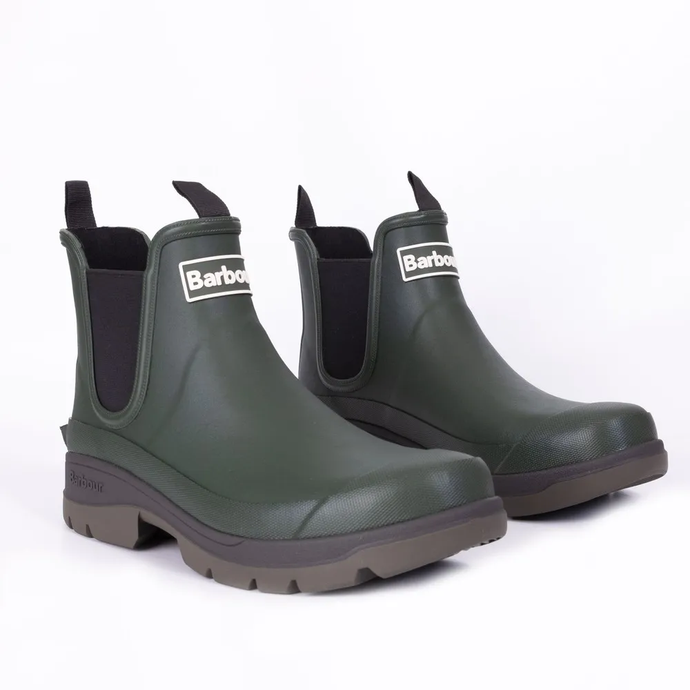 Mens Green Nimbus Short Wellington Boot