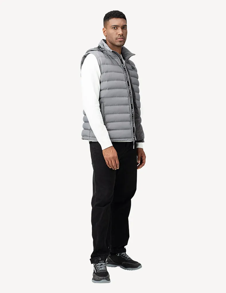 Men's Heated Vest with Retractable Heating Hood