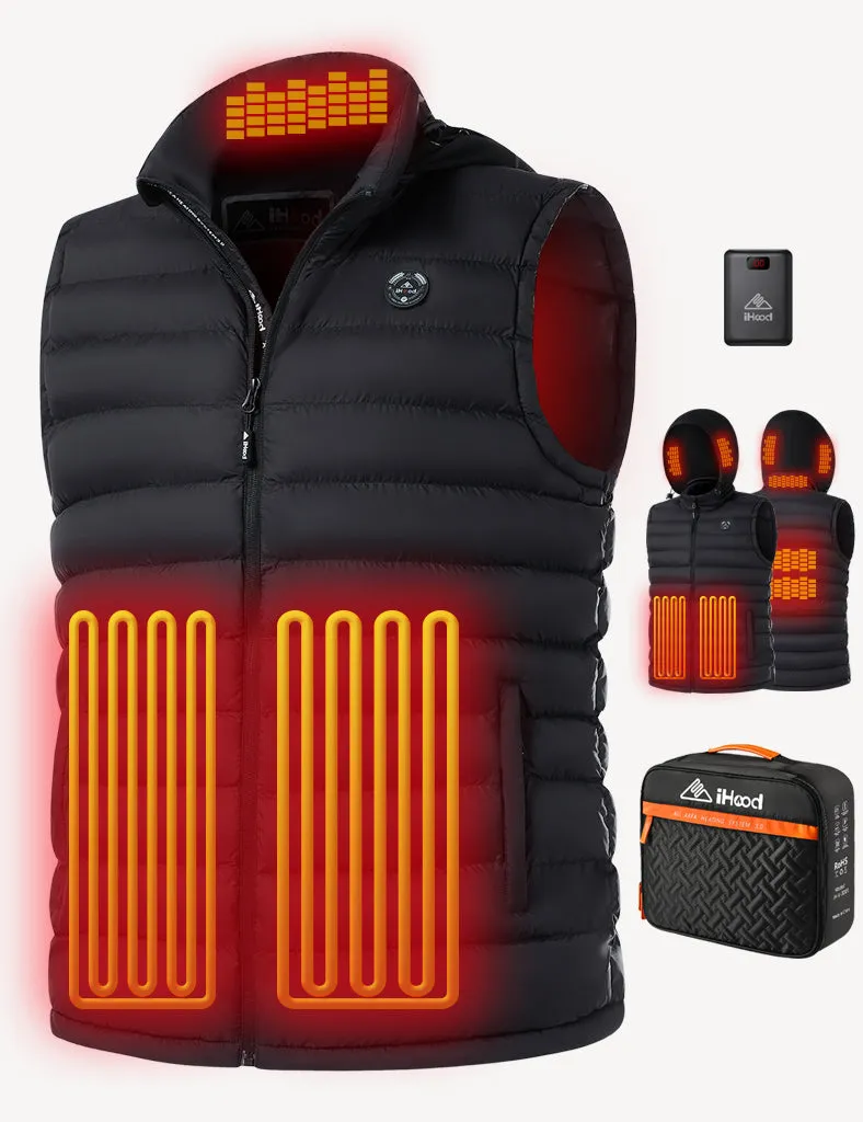 Men's Heated Vest with Retractable Heating Hood