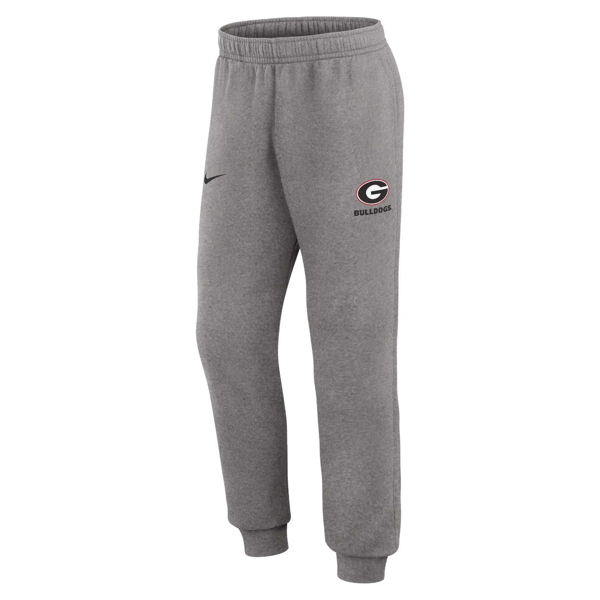 Men's Nike Heather Gray Georgia Bulldogs Primetime Club Fleece Jogger Pants