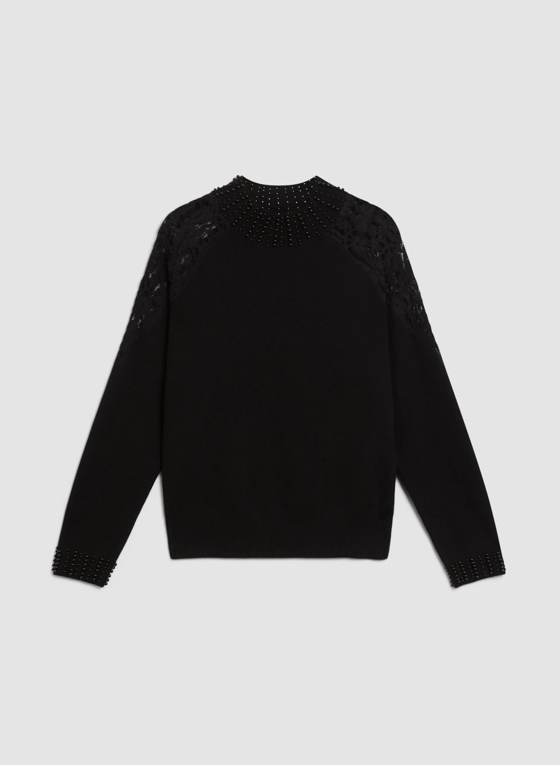 Mesh & Pearl Detail Sweater