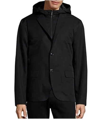 Michael Kors Mens Laser-Cut Hybrid Blazer Jacket