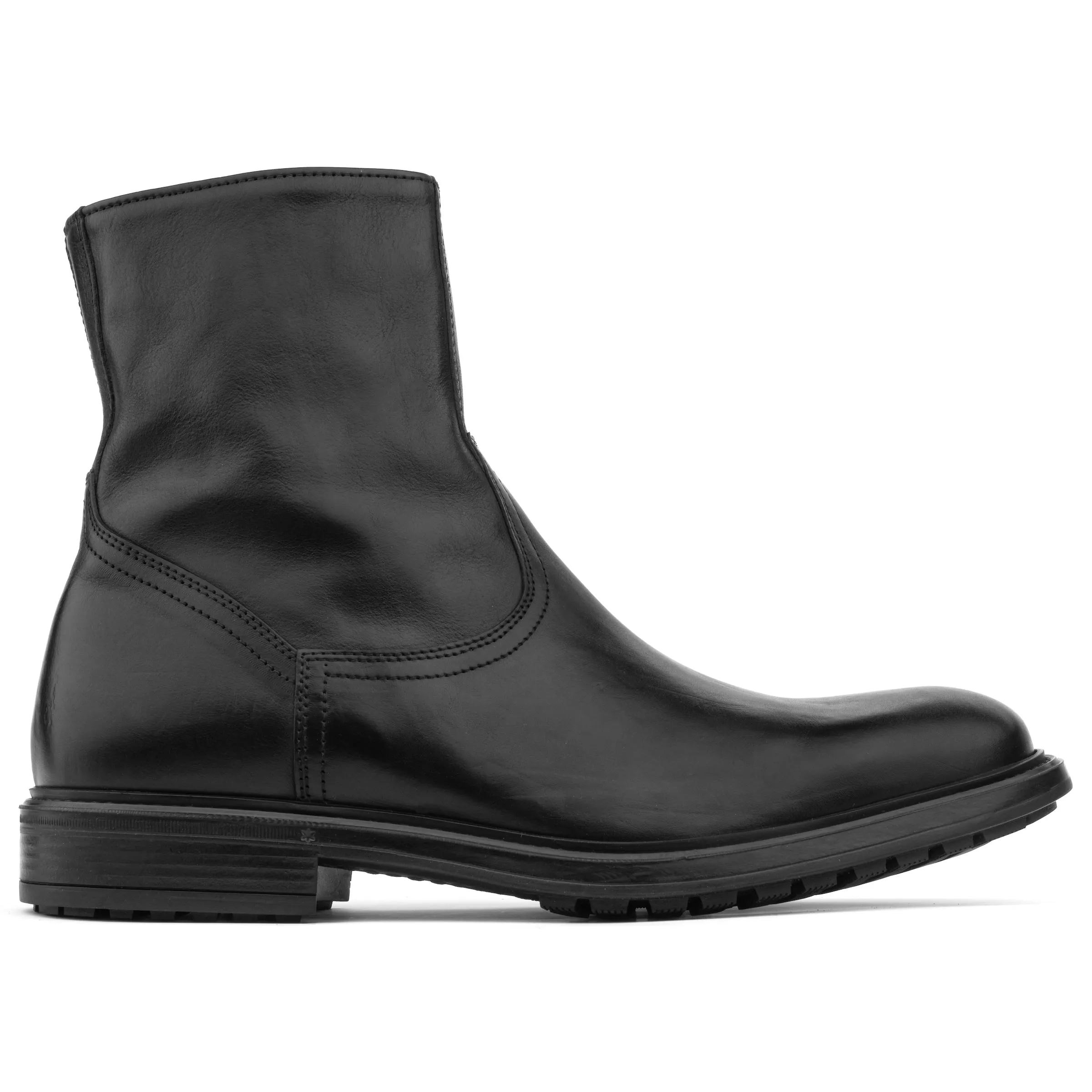 Muller Black Calf Zip Boot