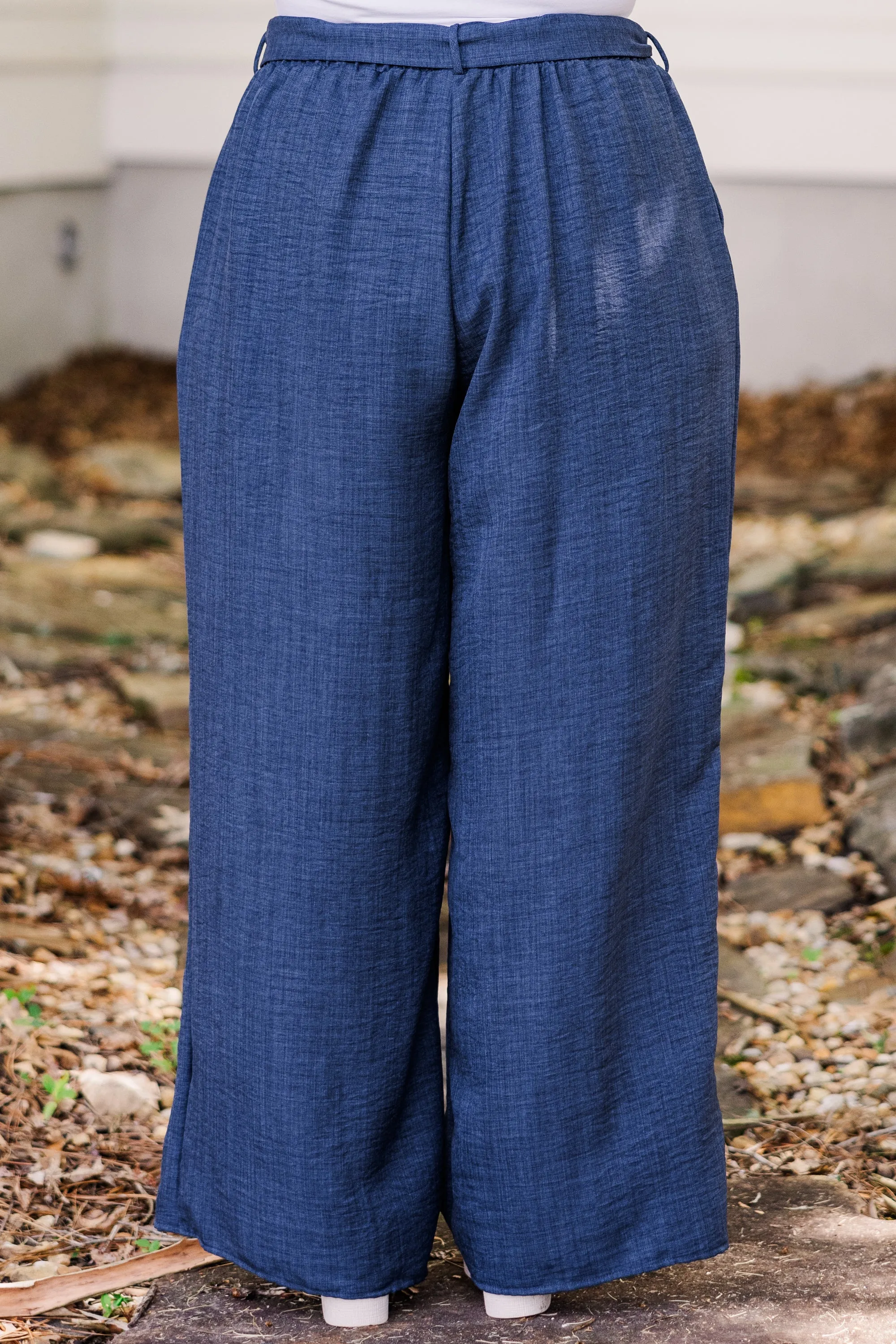 Navy Blue Sandy Shoreline Pants.