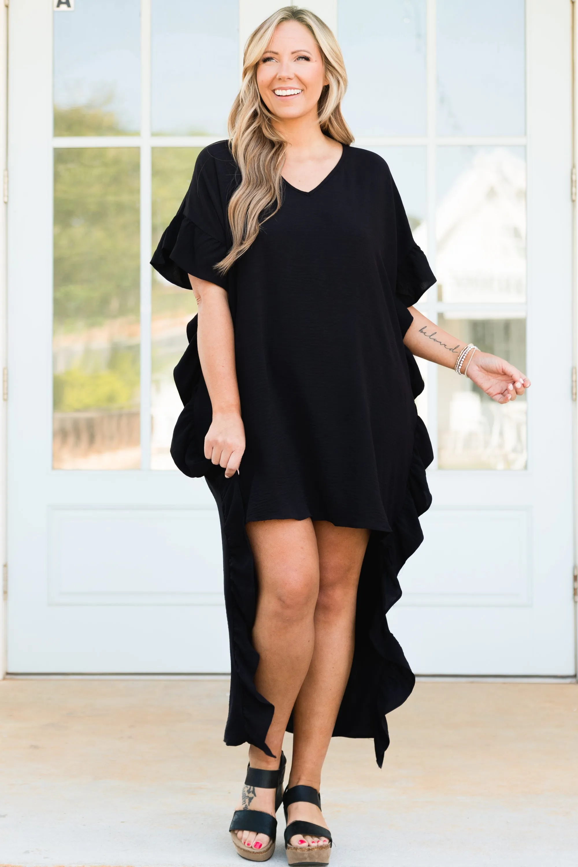 Never Afraid Dress, Black