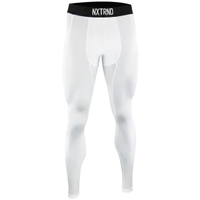 Nxtrnd White Compression Pants