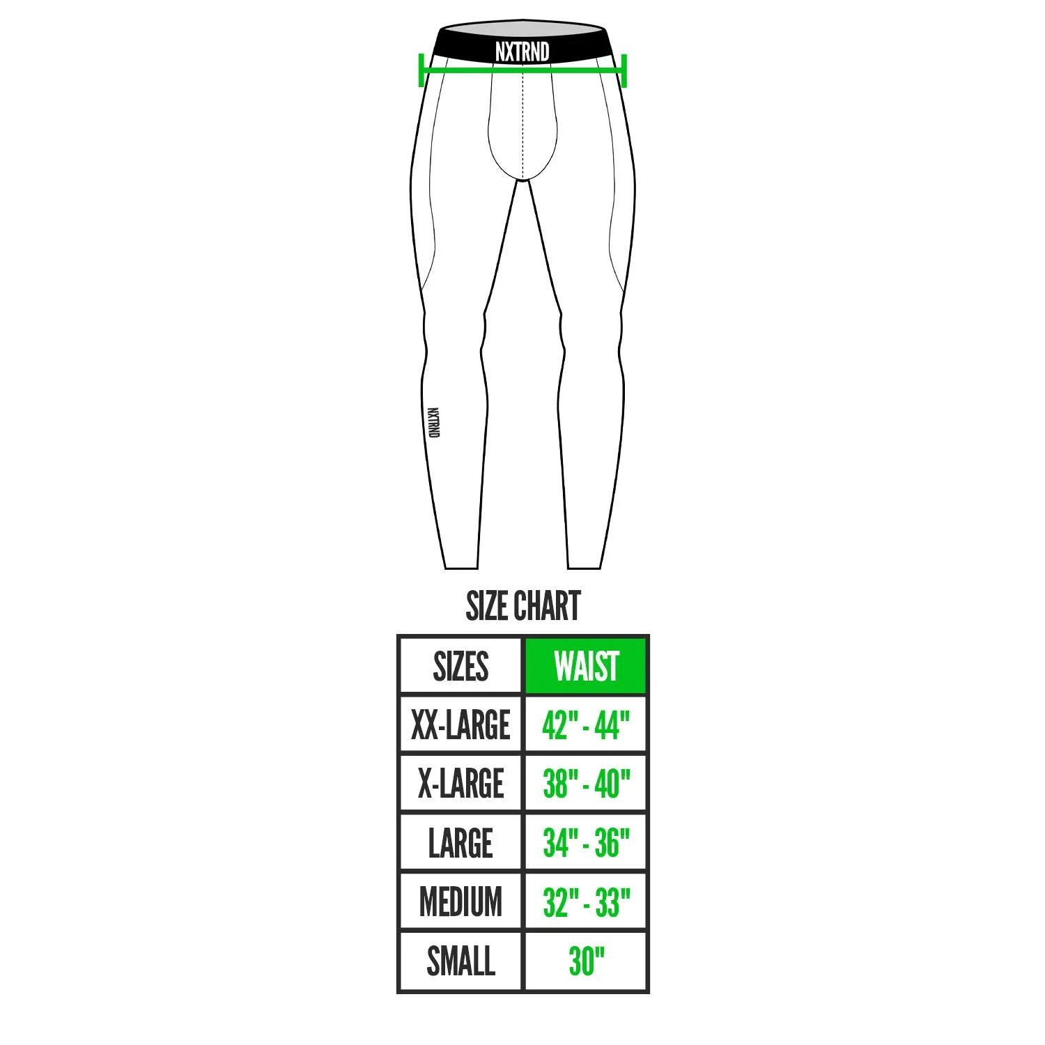 Nxtrnd White Compression Pants