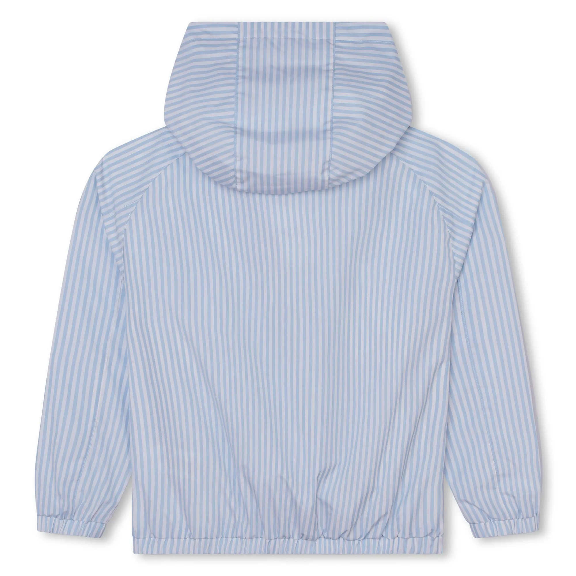 Pale Blue Hooded Windbreaker Jacket