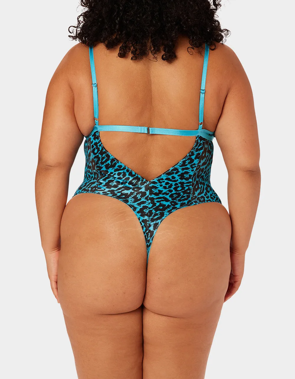 PARADE LEOPARD BODYSUIT BLUE