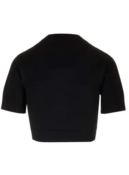 PATOU | Wool Plain Crew Neck Casual Style Short Sleeves Party Style