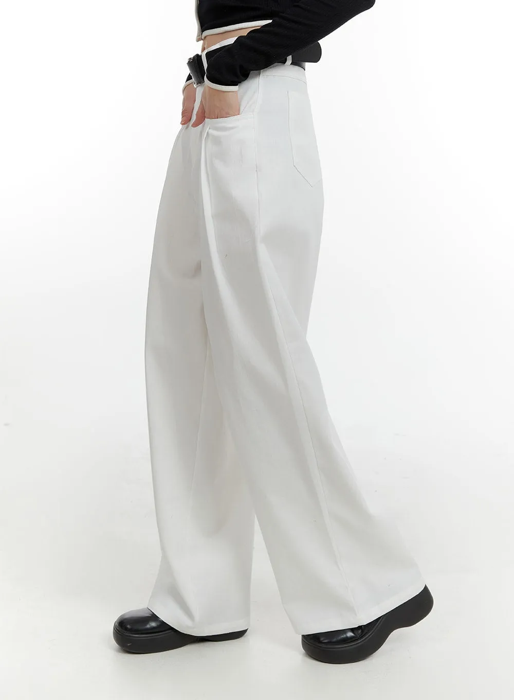 Pintuck Palazzo Pants CM429