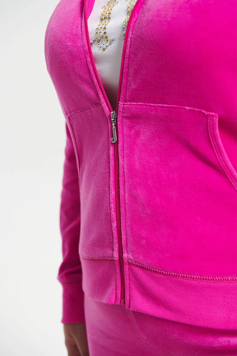 Plus-Size Classic Cotton Velour Hoodie