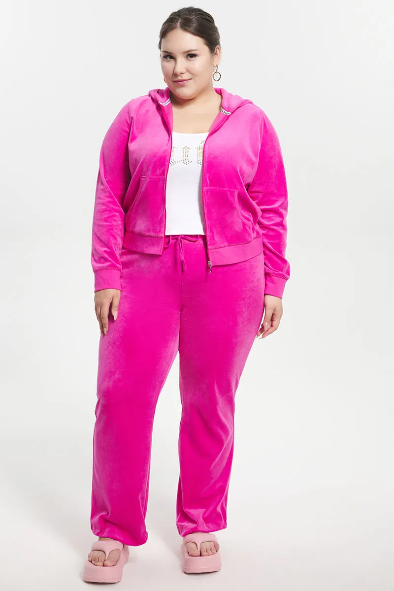 Plus-Size Classic Cotton Velour Hoodie