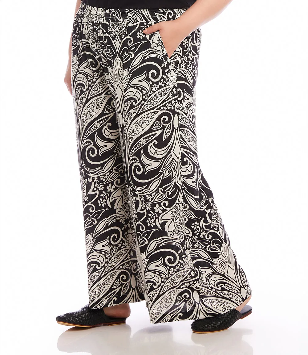 Plus Size Wide Leg Trousers