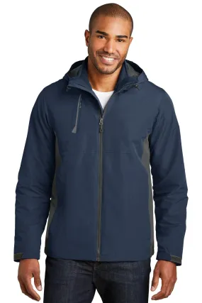 Port Authority Merge 3-in-1 Jacket J338 Dress Blue Navy/ Grey Steel