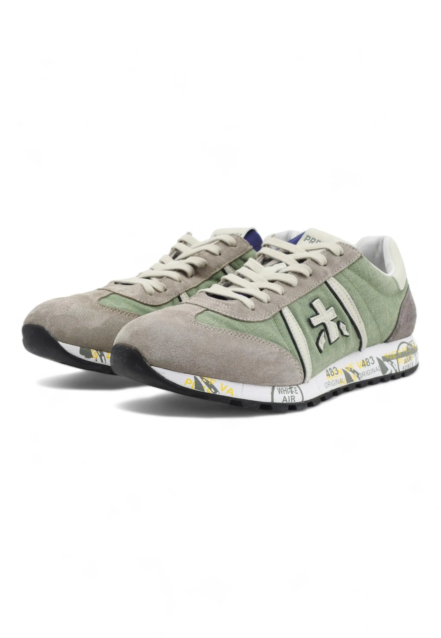 PREMIATA Sneaker Uomo Grey Green LUCY-6602