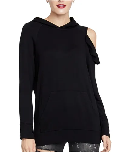 Rachel Roy Womens Cold Shoulder Hoodie Sweatshirt