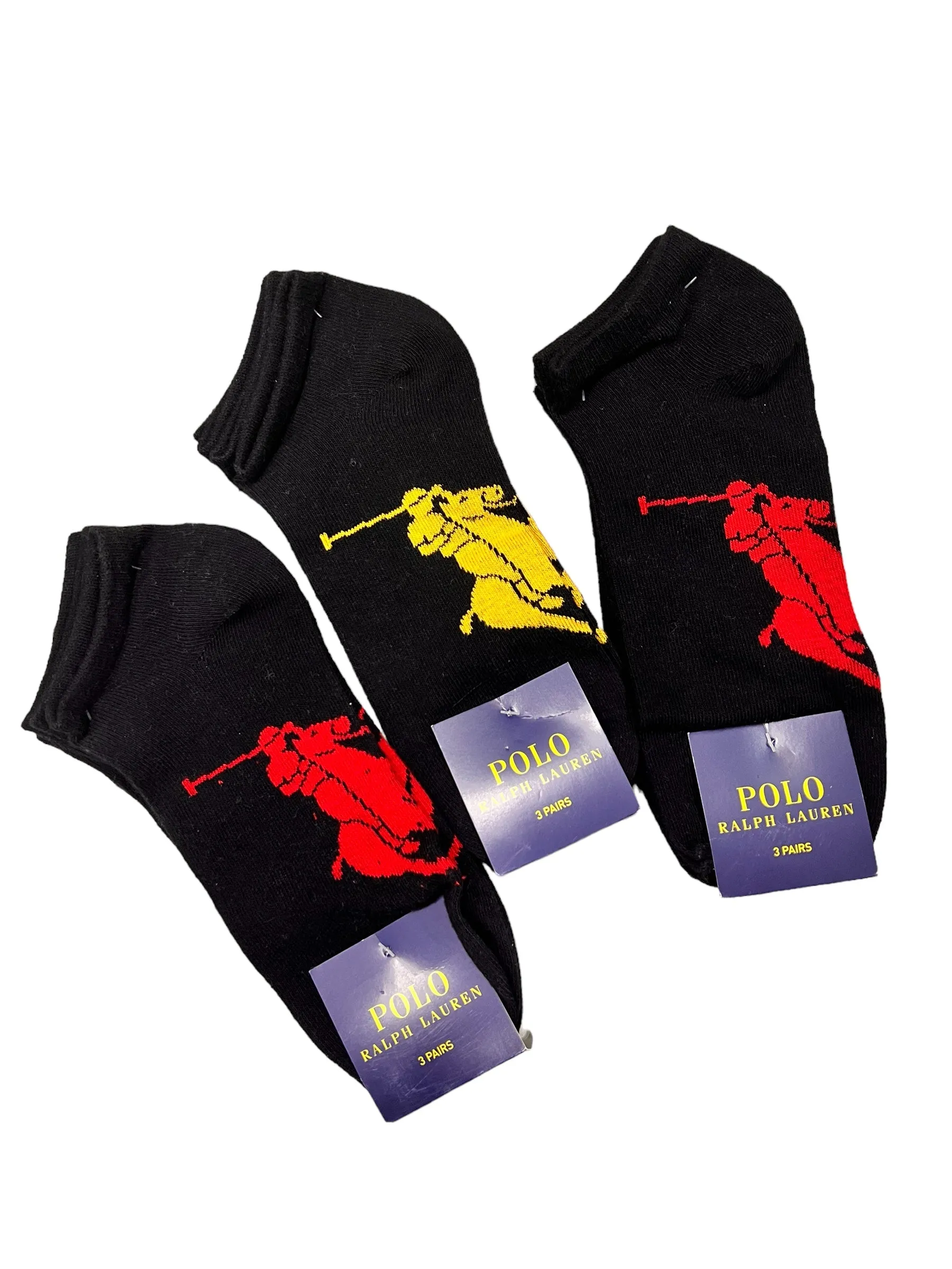 RL Big Pony Ankle Socks (Pack of 3 Pairs)