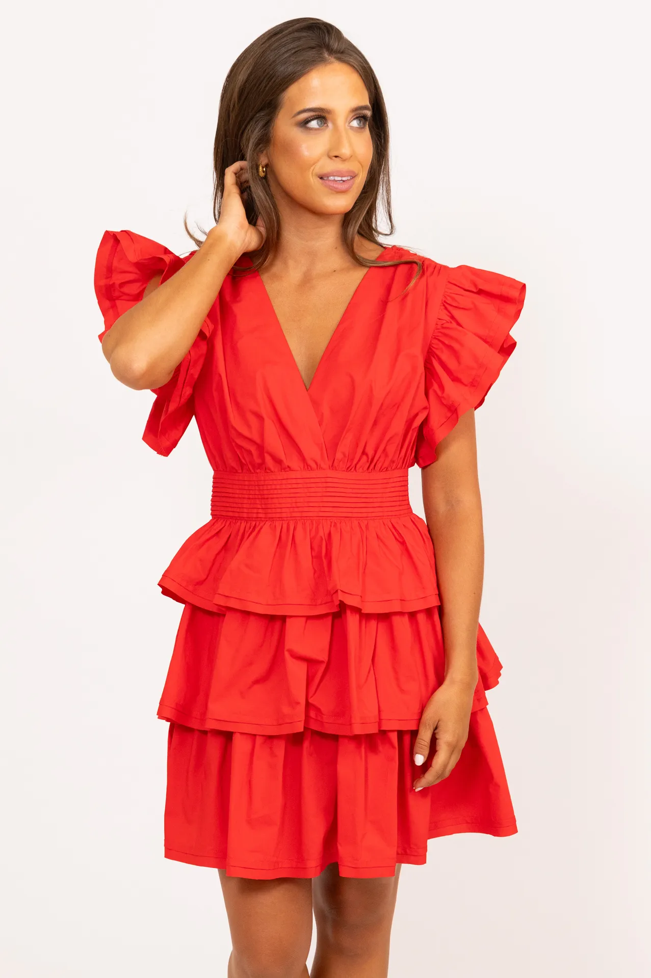 Ruffle Wrap Dress