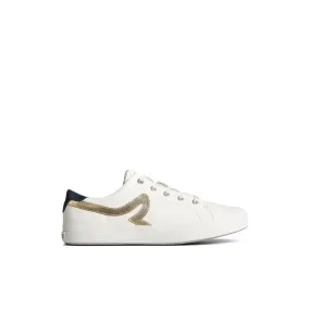 Sandy Leather Metallic Sneaker