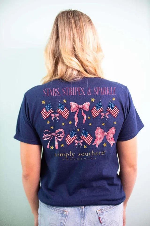 Shimmering Stars and Stripes T-Shirt