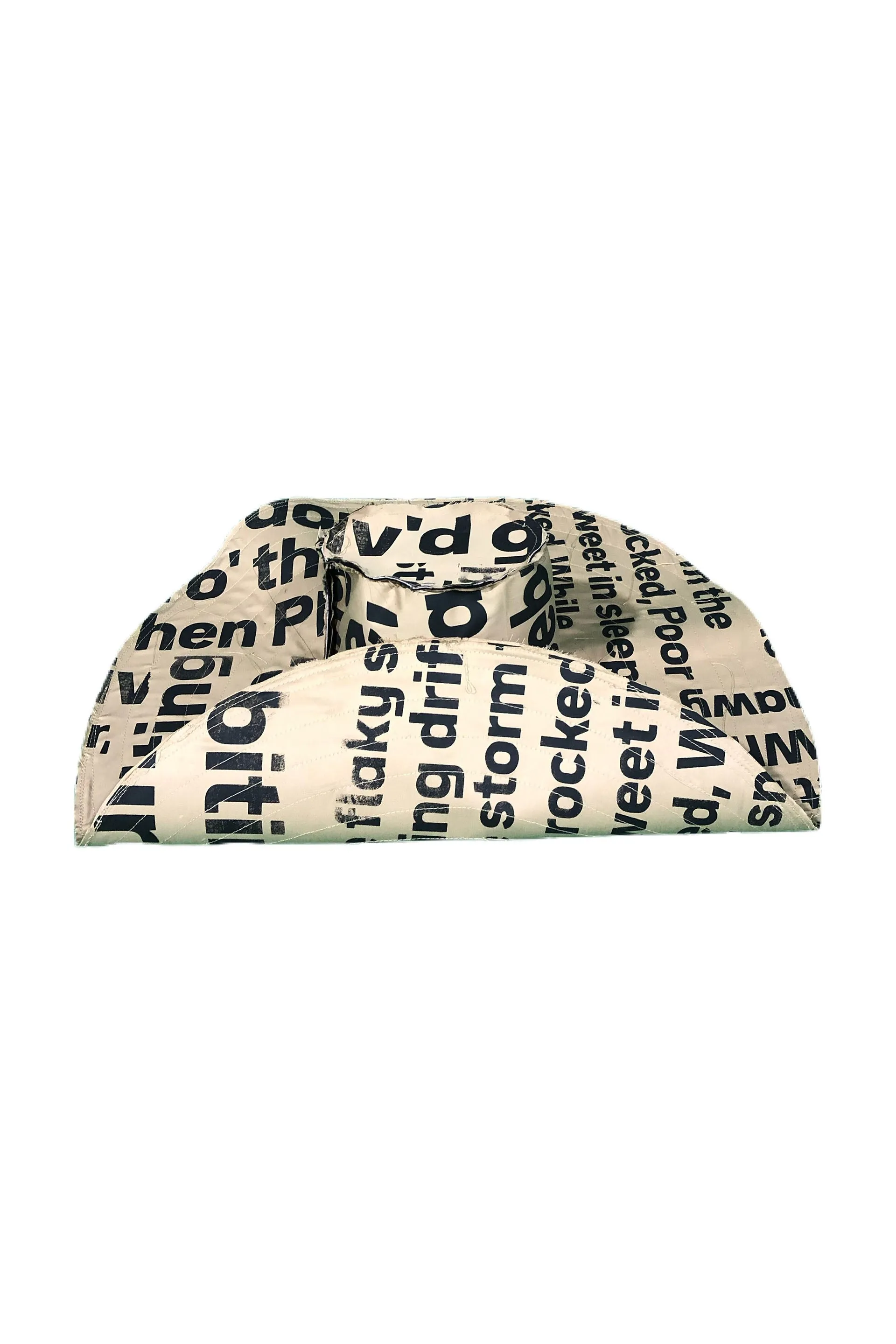 SILK SCREENED 'ROBERT BURN'S WINTERS NIGHT' WIDE BRIM HAT