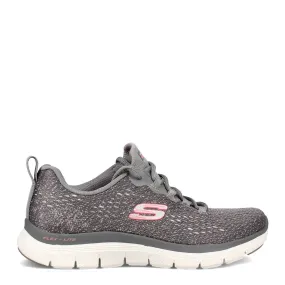 Skechers Women’s Flex Appeal 4.0 Vivid Spirit shoes – Gray Pink