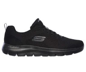 Skechers Women’s Summits Bungee Slip On  Wide Fit Shoes – Black