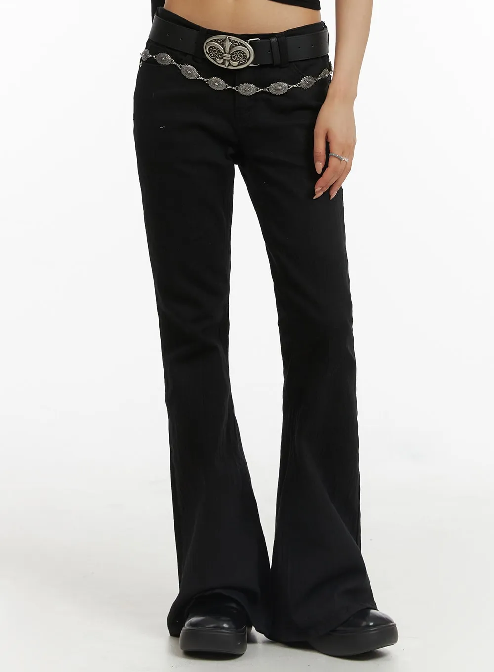 Slim Fit Bootcut Pants CJ416 - Official Website.